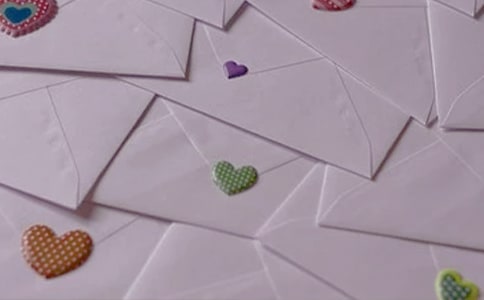 男生寫給女生情書信封