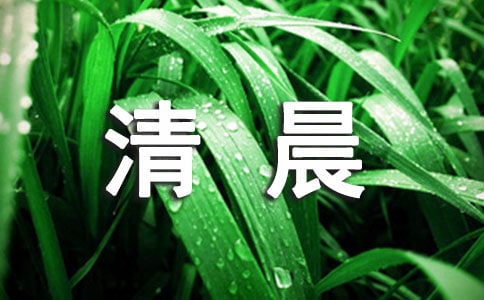 清晨600字作文范文